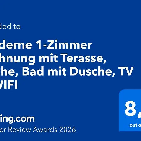 Appartamento Moderne 1-zimmer Mit Terasse, Kueche, Bad Mit Dusche, Tv & Wifi *