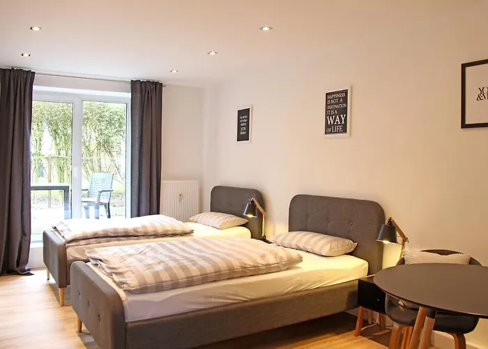 Moderne 1-zimmer Mit Terasse, Kueche, Bad Mit Dusche, Tv & Wifi * Бургведель
